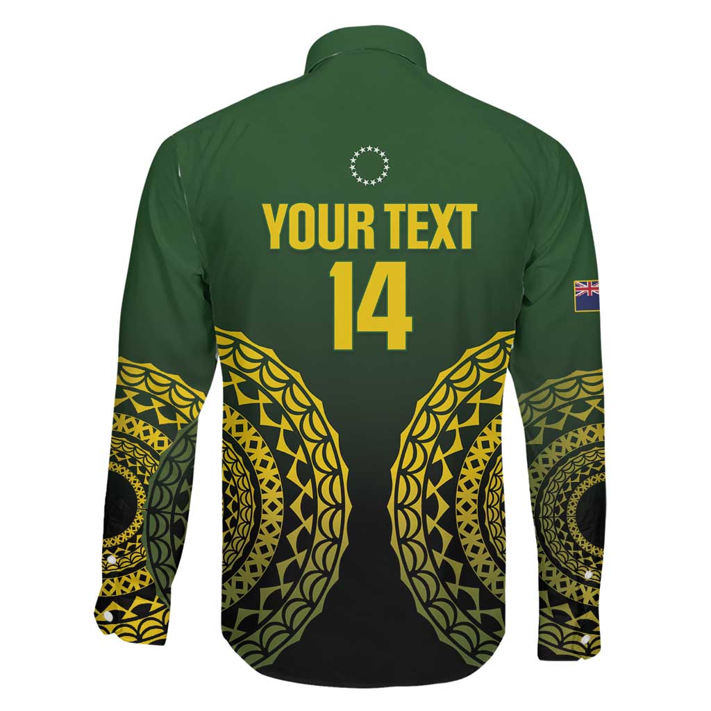 Custom Avaiki Cook Islands Rugby Family Matching Summer Maxi Dress and Hawaiian Shirt Kuki Airani Tatau Black LT14 - Polynesian Pride