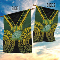 Avaiki Cook Islands Rugby Garden Flag Kuki Airani Tatau Black LT14 - Polynesian Pride