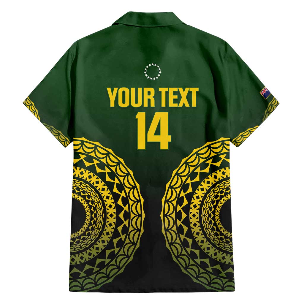 Custom Avaiki Cook Islands Rugby Hawaiian Shirt Kuki Airani Tatau Black - Polynesian Pride