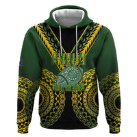 Custom Avaiki Cook Islands Rugby Hoodie Kuki Airani Tatau Black LT14 Pullover Hoodie Black - Polynesian Pride
