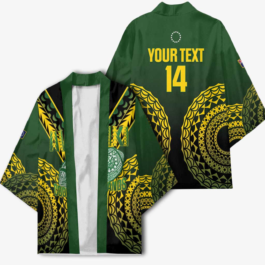 Custom Avaiki Cook Islands Rugby Kimono Kuki Airani Tatau Black - Polynesian Pride