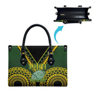 Avaiki Cook Islands Rugby Leather Bag Kuki Airani Tatau Black LT14 - Polynesian Pride