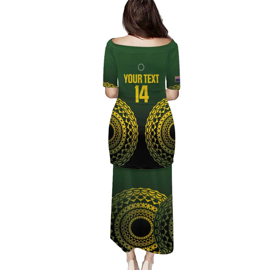 Custom Avaiki Cook Islands Rugby Puletasi Kuki Airani Tatau Black - Polynesian Pride