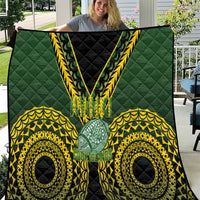 Avaiki Cook Islands Rugby Quilt Kuki Airani Tatau Black LT14 Black - Polynesian Pride