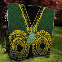 Avaiki Cook Islands Rugby Quilt Kuki Airani Tatau Black LT14 - Polynesian Pride