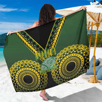 Avaiki Cook Islands Rugby Sarong Kuki Airani Tatau Black LT14 One Size 44 x 66 inches Black - Polynesian Pride