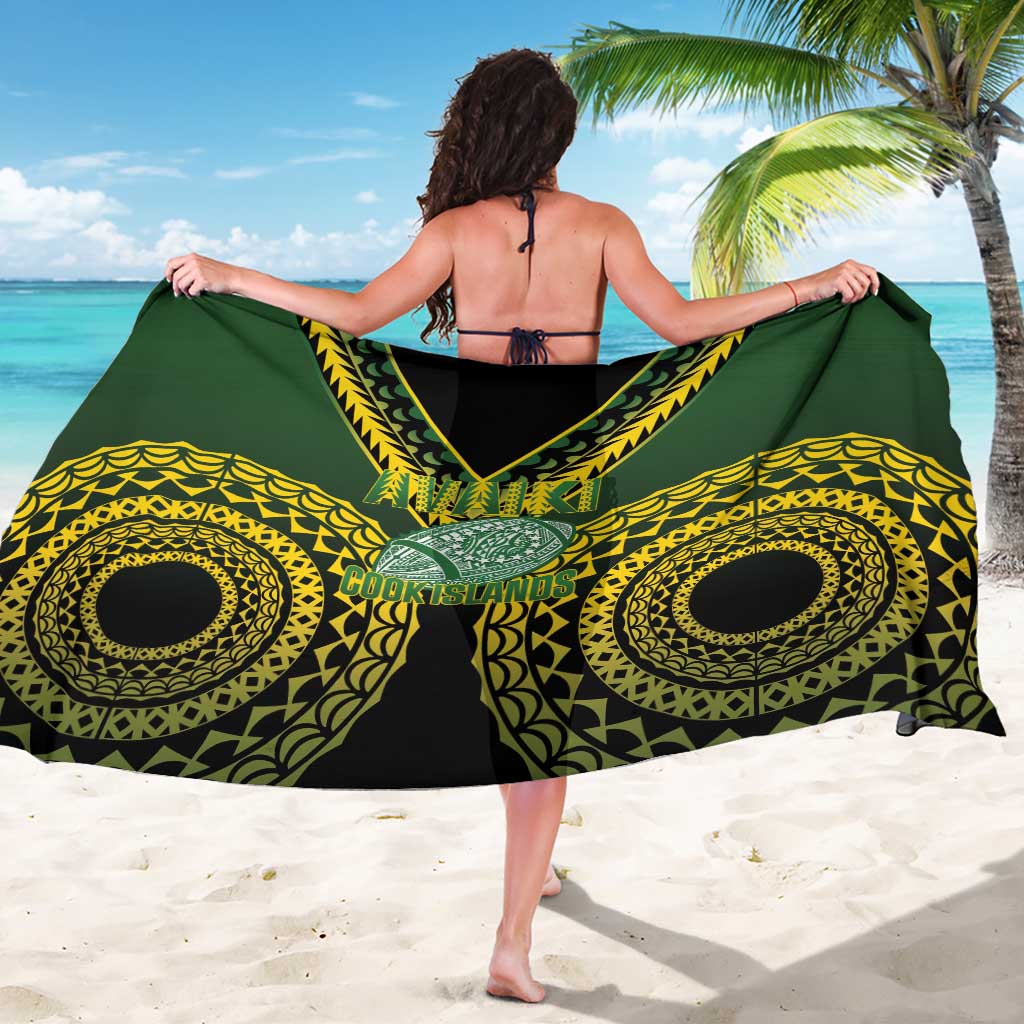 Avaiki Cook Islands Rugby Sarong Kuki Airani Tatau Black LT14 - Polynesian Pride