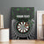 Personalised New Zealand Darts Canvas Wall Art Dartboard Maori Fern Puhoro Art