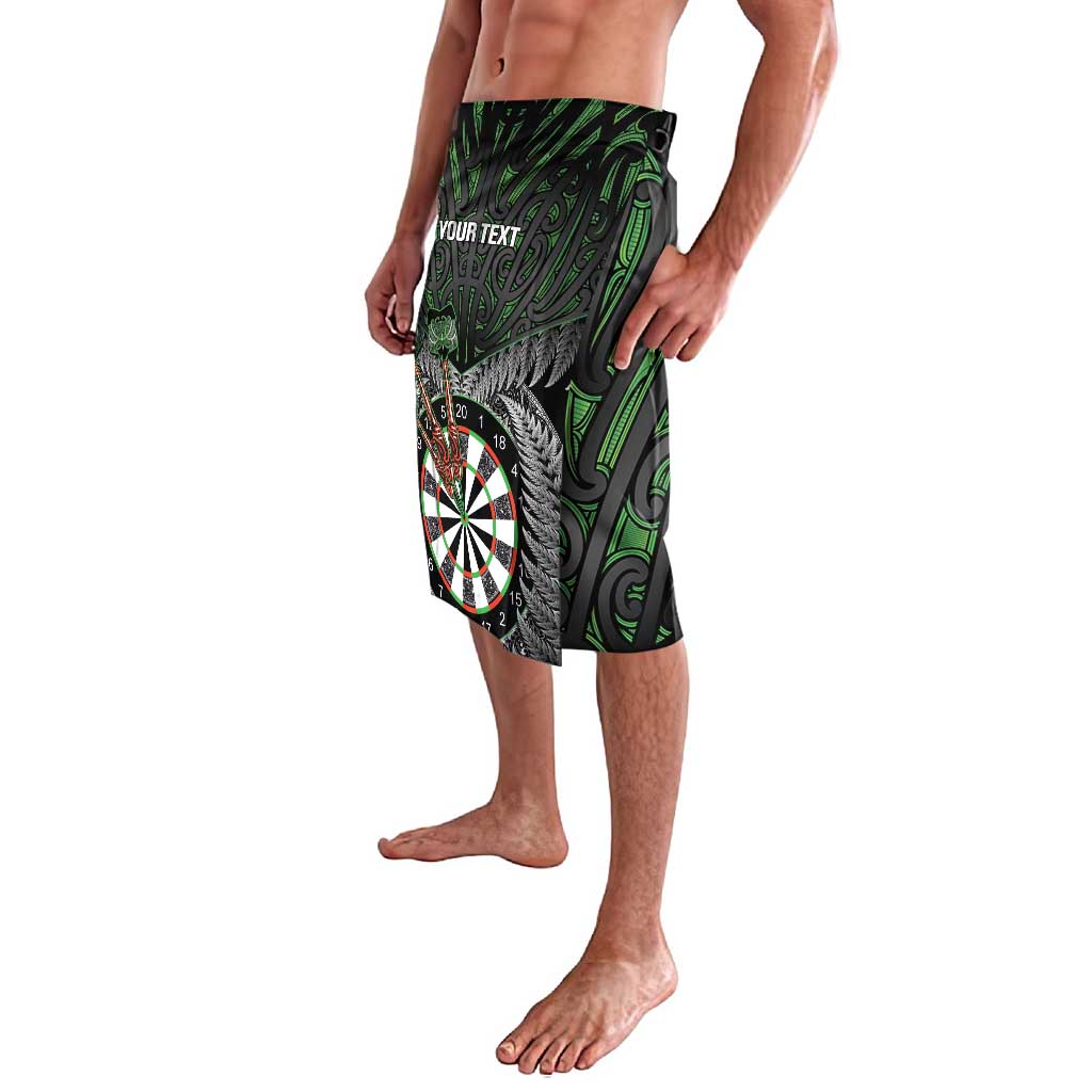 Personalised New Zealand Darts Lavalava Dartboard Maori Fern Puhoro Art LT14 - Polynesian Pride