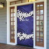 Personalised Cook Islands Pukapuka Door Cover Tiare Maori Polynesian Waves Tattoo