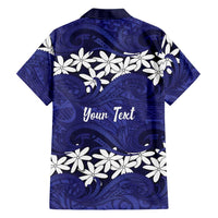 Personalised Cook Islands Pukapuka Family Matching Long Sleeve Bodycon Dress and Hawaiian Shirt Tiare Maori Polynesian Waves Tattoo LT14 - Polynesian Pride