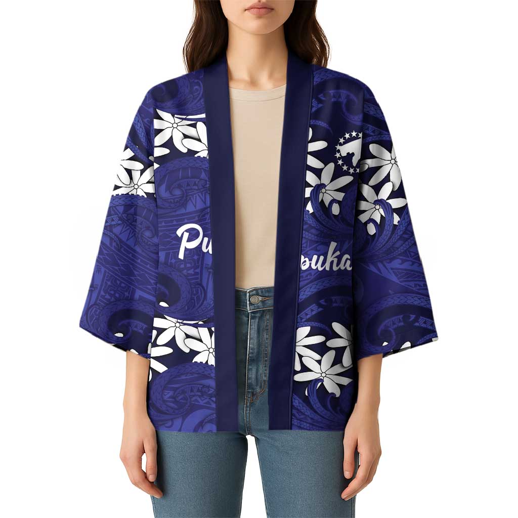 Personalised Cook Islands Pukapuka Kimono Tiare Maori Polynesian Waves Tattoo LT14 - Polynesian Pride