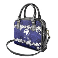 Personalised Cook Islands Pukapuka Shoulder Handbag Tiare Maori Polynesian Waves Tattoo