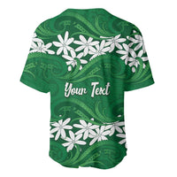 Personalised Cook Islands Rarotonga Baseball Jersey Tiare Maori Polynesian Waves Tattoo LT14 - Polynesian Pride