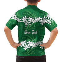 Personalised Cook Islands Rarotonga Family Matching Summer Maxi Dress and Hawaiian Shirt Tiare Maori Polynesian Waves Tattoo LT14 - Polynesian Pride