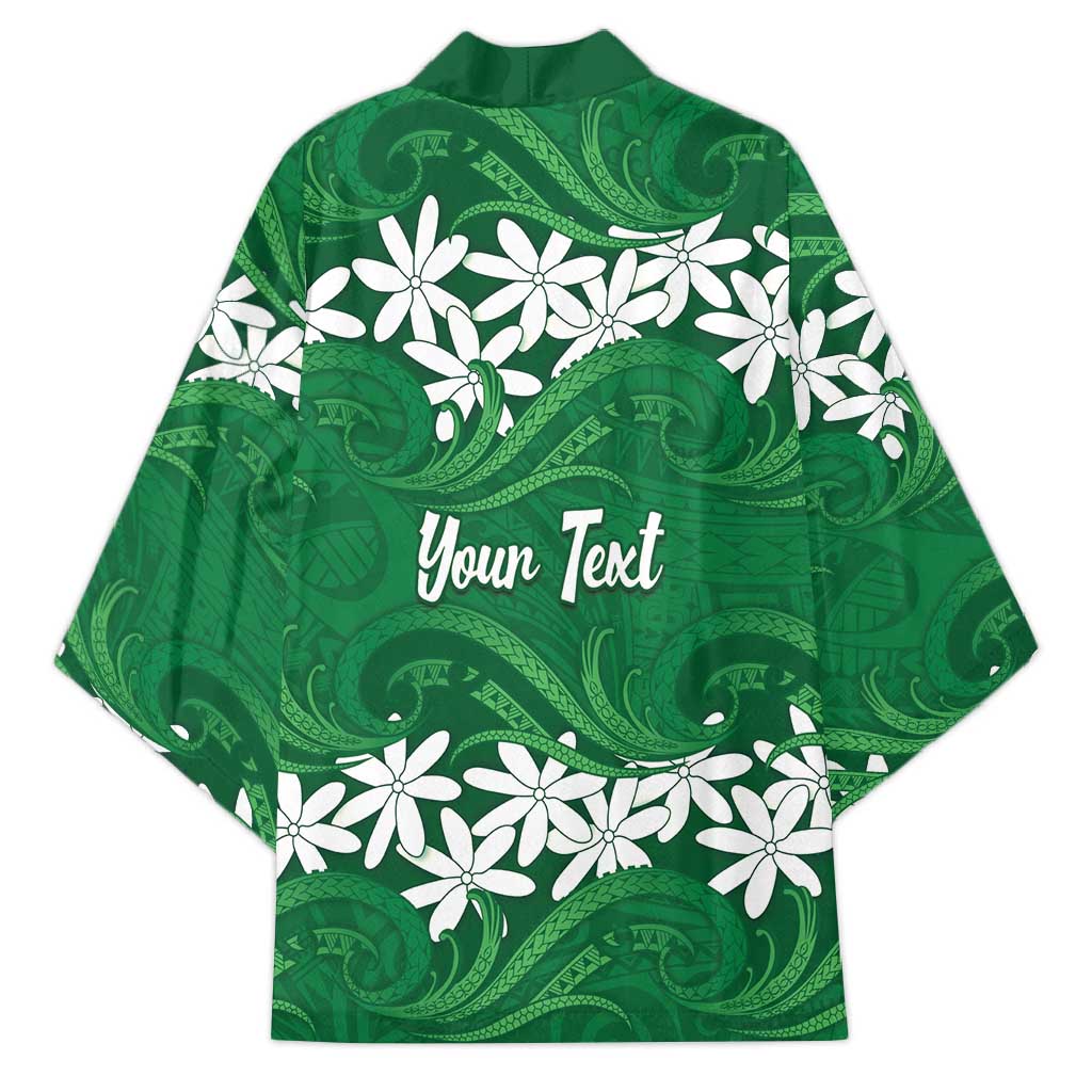 Personalised Cook Islands Rarotonga Kimono Tiare Maori Polynesian Waves Tattoo LT14 - Polynesian Pride