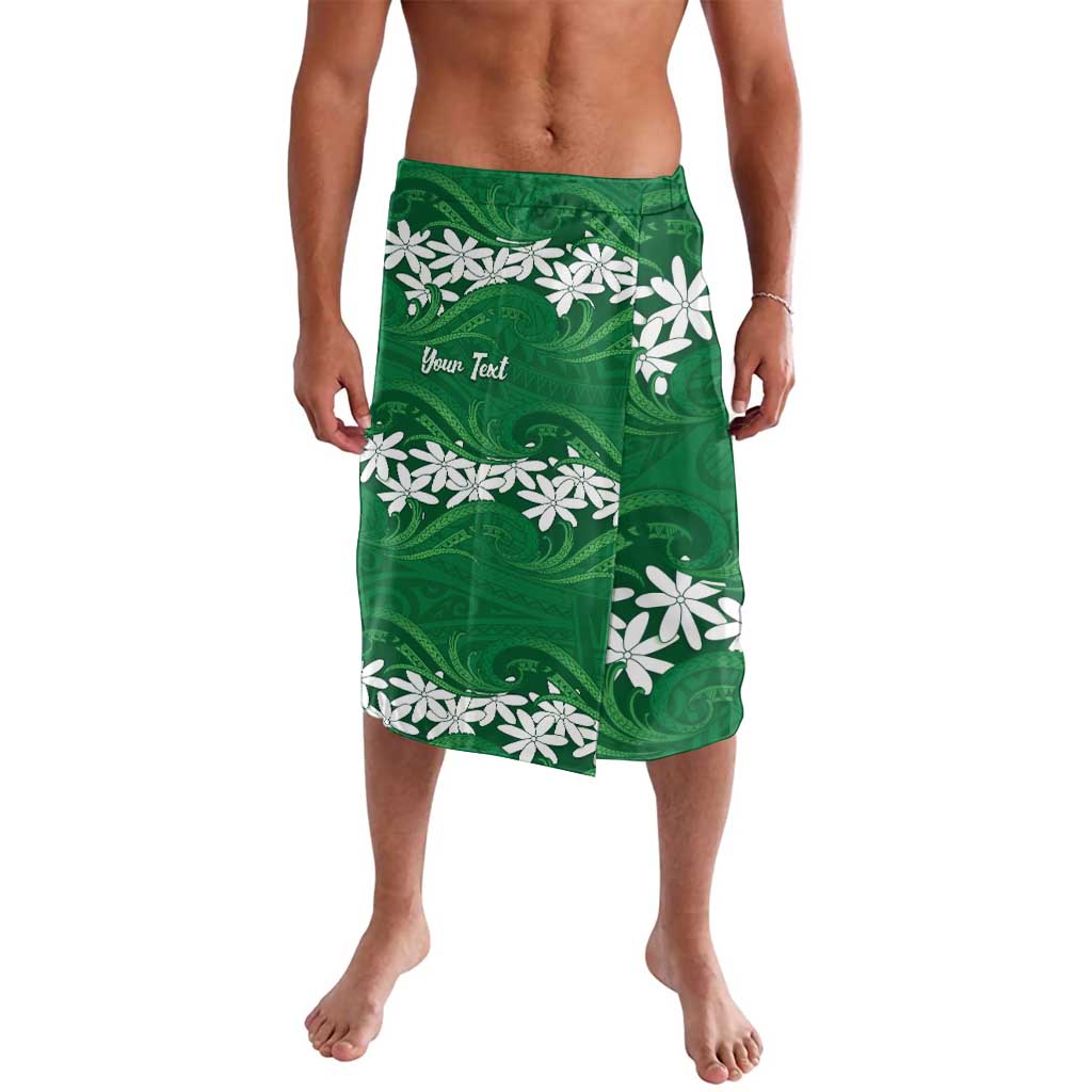 Personalised Cook Islands Rarotonga Lavalava Tiare Maori Polynesian Waves Tattoo