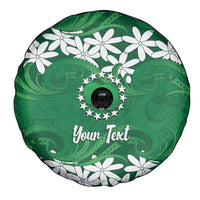 Personalised Cook Islands Rarotonga Spare Tire Cover Tiare Maori Polynesian Waves Tattoo LT14 - Polynesian Pride
