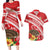 Kingdom Of Tonga Emancipation Day Couples Matching Long Sleeve Bodycon Dress and Hawaiian Shirt Tongan Ngatu With Kumete Red