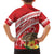 Kingdom Of Tonga Emancipation Day Family Matching Puletasi and Hawaiian Shirt Tongan Ngatu With Kumete Red