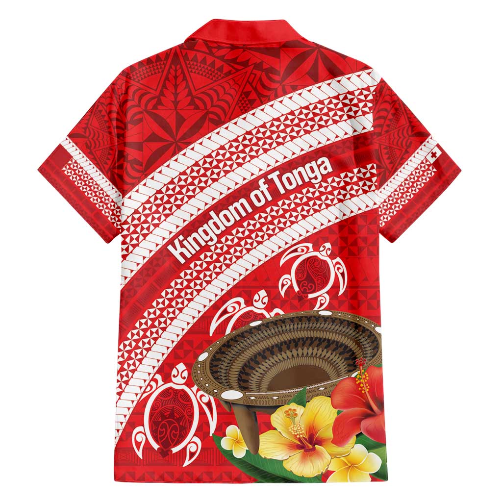 Kingdom Of Tonga Emancipation Day Hawaiian Shirt Tongan Ngatu With Kumete Red LT14 - Polynesian Pride