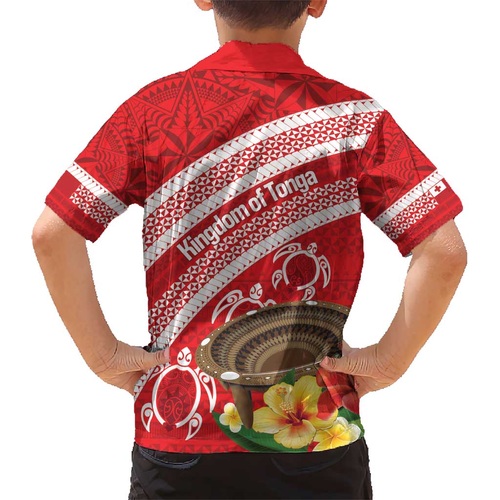 Kingdom Of Tonga Emancipation Day Hawaiian Shirt Tongan Ngatu With Kumete Red LT14 - Polynesian Pride