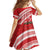 Kingdom Of Tonga Emancipation Day Kid Short Sleeve Dress Tongan Ngatu With Kumete Red