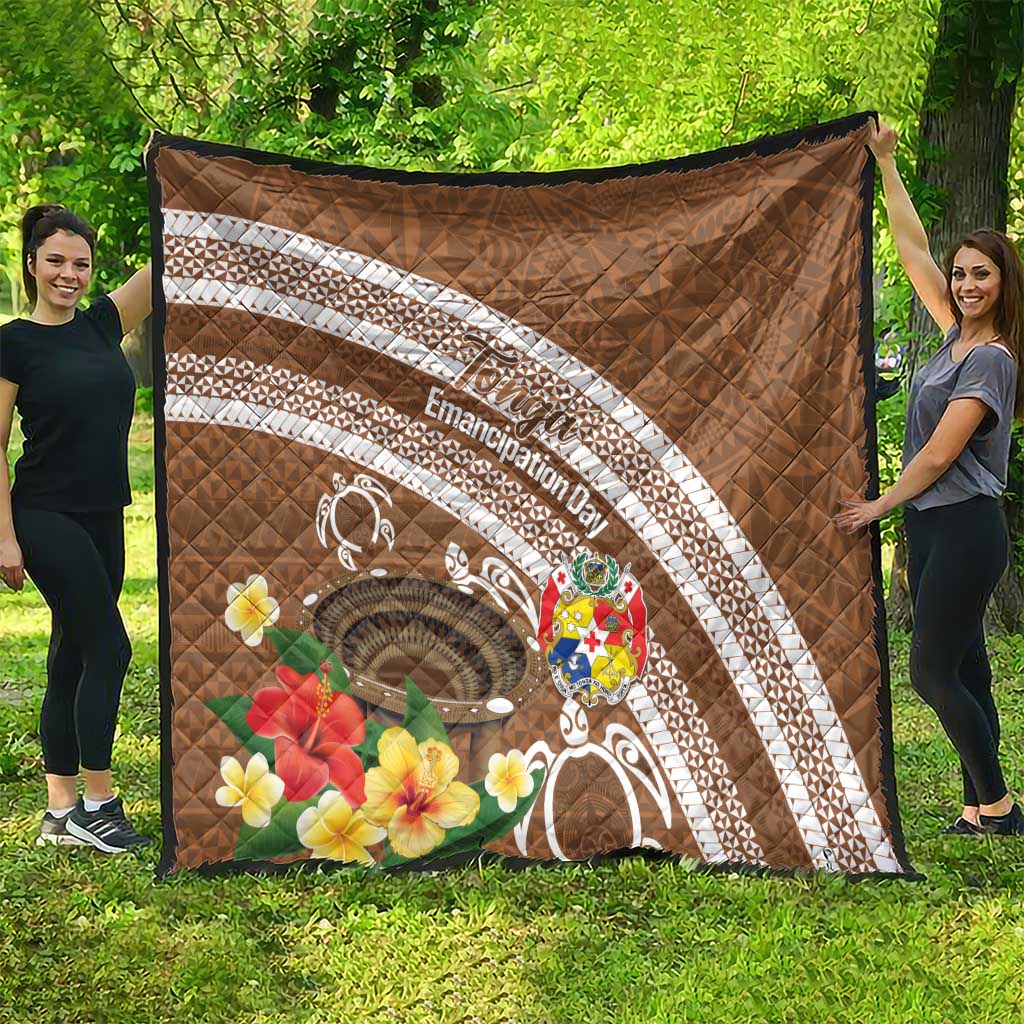 Kingdom Of Tonga Emancipation Day Quilt Tongan Ngatu With Kumete Brown