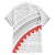 Tonga White Sunday Family Matching Off The Shoulder Long Sleeve Dress and Hawaiian Shirt Heilala Flowers Tongan Ngatu Pattern