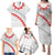 Tonga White Sunday Family Matching Puletasi and Hawaiian Shirt Heilala Flowers Tongan Ngatu Pattern