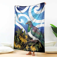 Kekeru New Zealand Matariki Blanket Kukupa Kowhai Maori New Year Blue Version LT14 - Polynesian Pride
