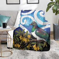 Kekeru New Zealand Matariki Blanket Kukupa Kowhai Maori New Year Blue Version LT14 - Polynesian Pride