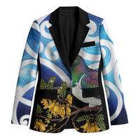 Kekeru New Zealand Matariki Blazer Kukupa Kowhai Maori New Year Blue Version LT14 Unisex Blue - Polynesian Pride