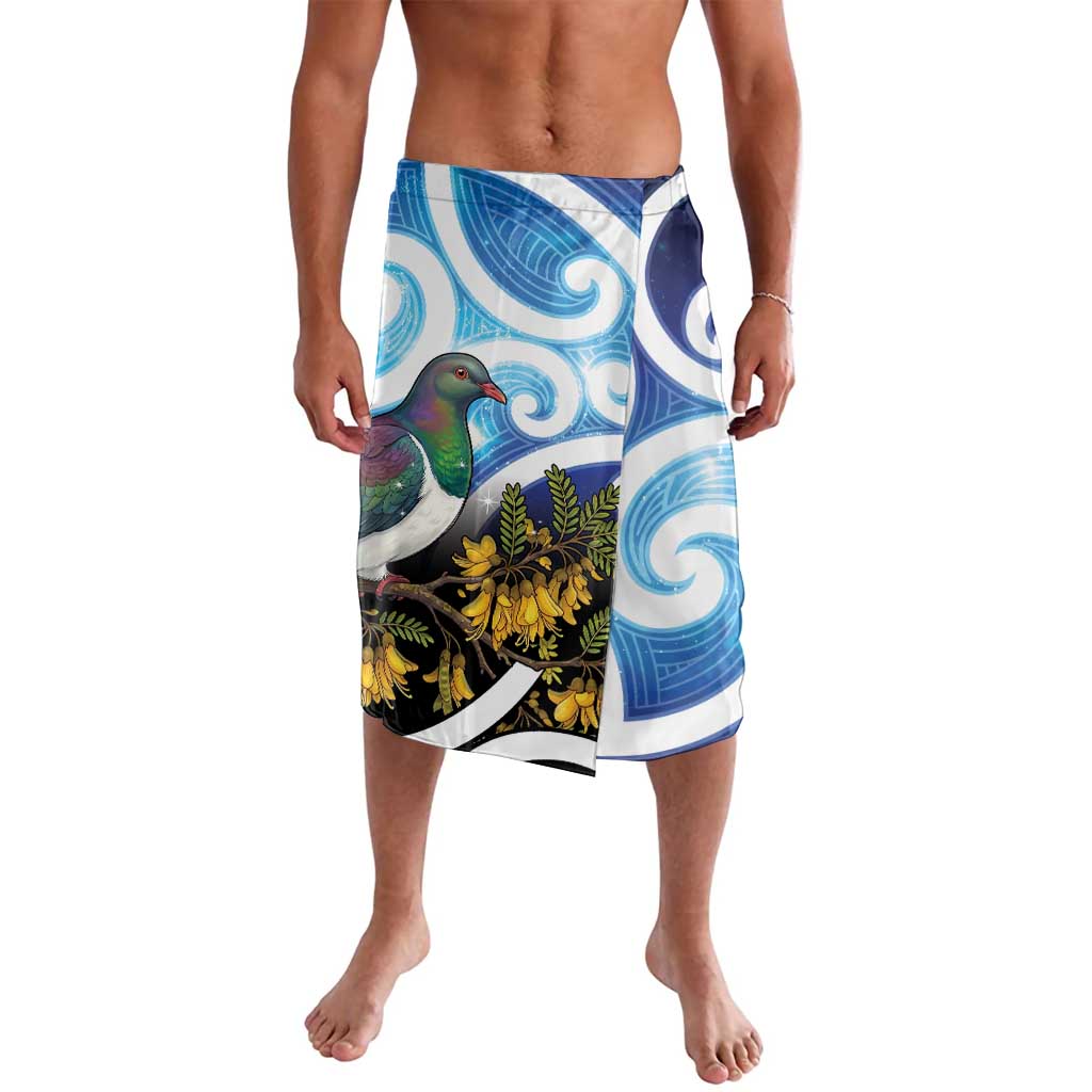 Kekeru New Zealand Matariki Lavalava Kukupa Kowhai Maori New Year Blue Version LT14 Blue - Polynesian Pride