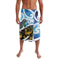 Kekeru New Zealand Matariki Lavalava Kukupa Kowhai Maori New Year Blue Version LT14 Blue - Polynesian Pride