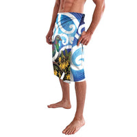 Kekeru New Zealand Matariki Lavalava Kukupa Kowhai Maori New Year Blue Version LT14 - Polynesian Pride