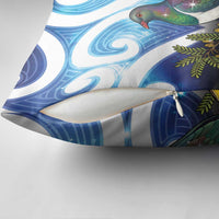 Kekeru New Zealand Matariki Pillow Cover Kukupa Kowhai Maori New Year Blue Version LT14 - Polynesian Pride