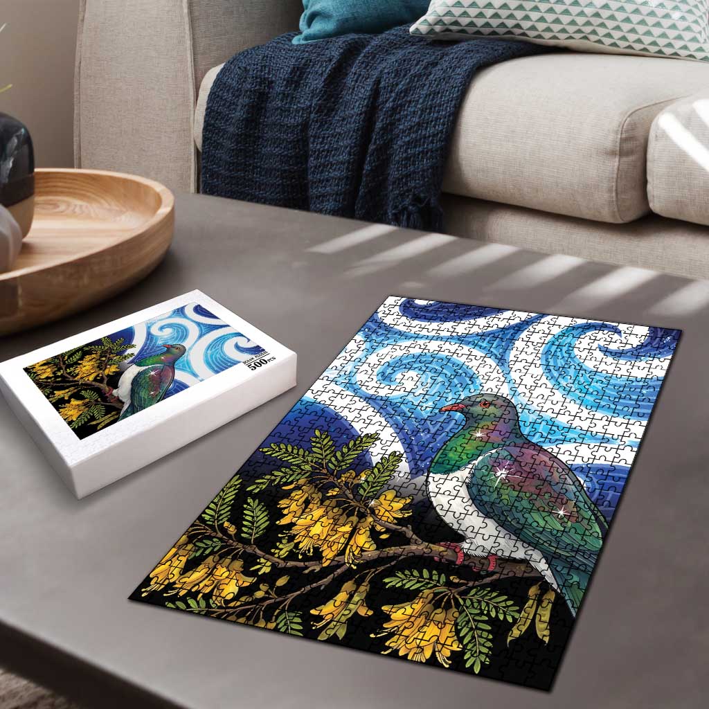 Kekeru New Zealand Matariki Puzzle Kukupa Kowhai Maori New Year Blue Version LT14 - Polynesian Pride