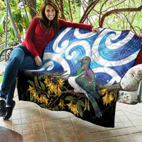 Kekeru New Zealand Matariki Quilt Kukupa Kowhai Maori New Year Blue Version LT14 - Polynesian Pride