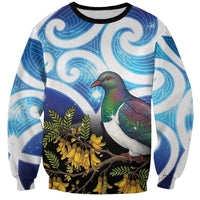 Kekeru New Zealand Matariki Sweatshirt Kukupa Kowhai Maori New Year Blue Version LT14 Unisex Blue - Polynesian Pride