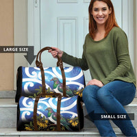 Kekeru New Zealand Matariki Travel Bag Kukupa Kowhai Maori New Year Blue Version LT14 - Polynesian Pride