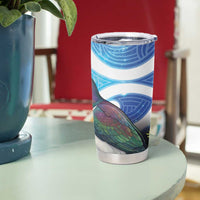 Kekeru New Zealand Matariki Tumbler Cup Kukupa Kowhai Maori New Year Blue Version LT14 - Polynesian Pride