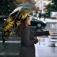 Kekeru New Zealand Matariki Umbrella Kukupa Kowhai Maori New Year Blue Version LT14 - Polynesian Pride