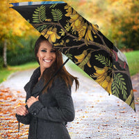 Kekeru New Zealand Matariki Umbrella Kukupa Kowhai Maori New Year Blue Version LT14 - Polynesian Pride