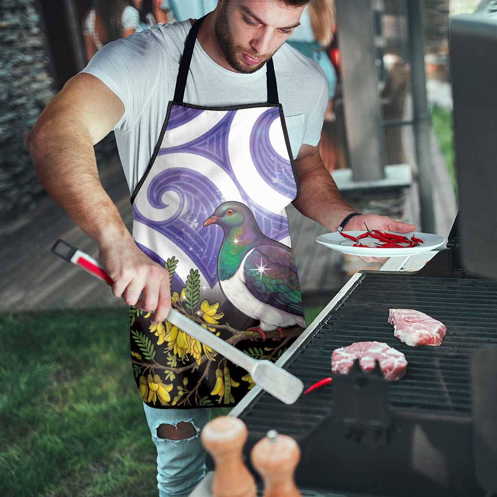 Kekeru New Zealand Matariki Apron Kukupa Kowhai Maori New Year Purple Version LT14 - Polynesian Pride