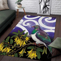 Kekeru New Zealand Matariki Area Rug Kukupa Kowhai Maori New Year Purple Version LT14 Purple - Polynesian Pride