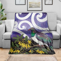 Kekeru New Zealand Matariki Blanket Kukupa Kowhai Maori New Year Purple Version LT14 - Polynesian Pride