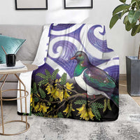 Kekeru New Zealand Matariki Blanket Kukupa Kowhai Maori New Year Purple Version LT14 - Polynesian Pride
