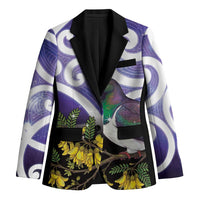Kekeru New Zealand Matariki Blazer Kukupa Kowhai Maori New Year Purple Version LT14 Unisex Purple - Polynesian Pride