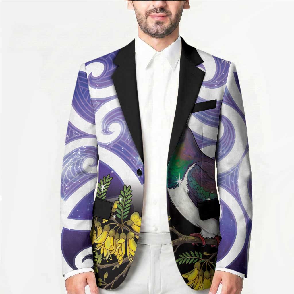 Kekeru New Zealand Matariki Blazer Kukupa Kowhai Maori New Year Purple Version LT14 - Polynesian Pride